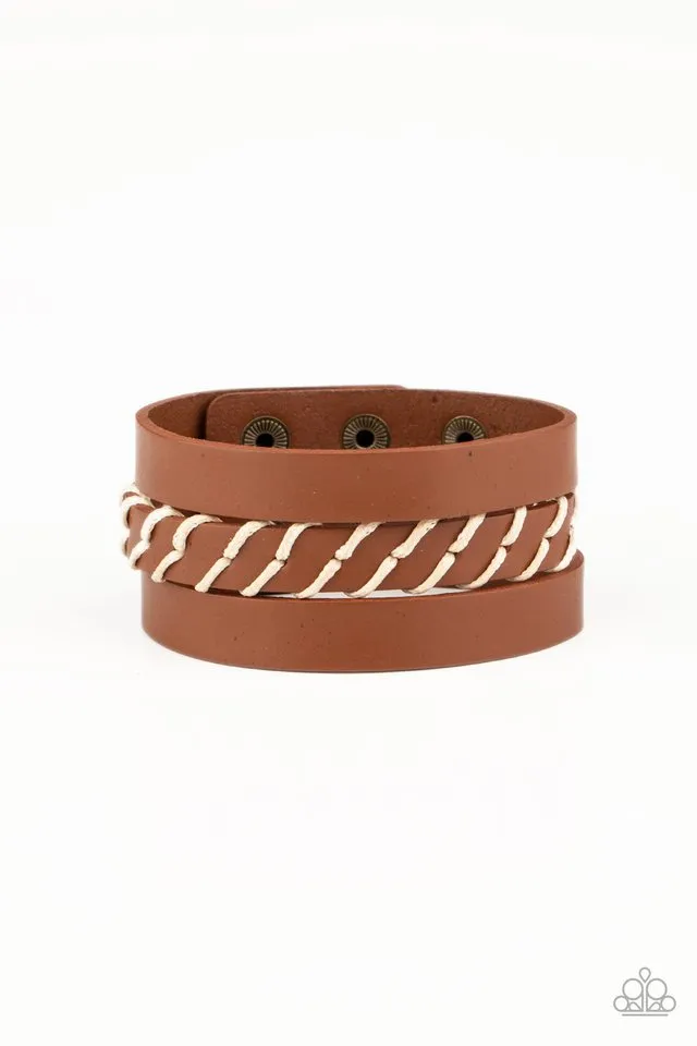 Paparazzi Bracelet ~ Backroad Bounty - Brown