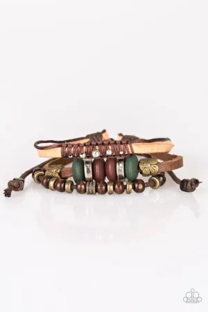 Paparazzi Bracelet ~ Country Campout - Brown