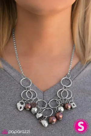 Paparazzi Necklace ~ In A Bind - Brown