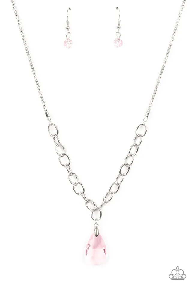 Paparazzi Necklace ~ Mega Modern - Pink