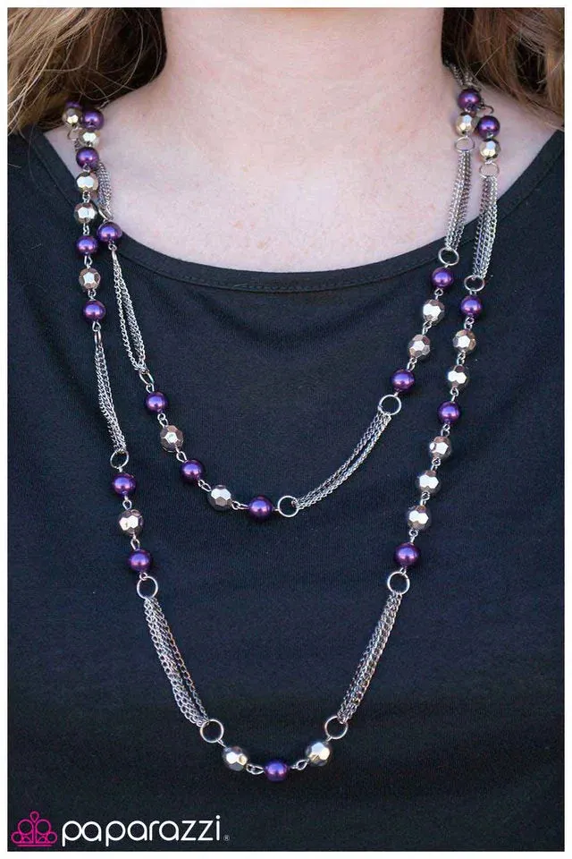 Paparazzi Necklace ~ Poetically Plum - Purple