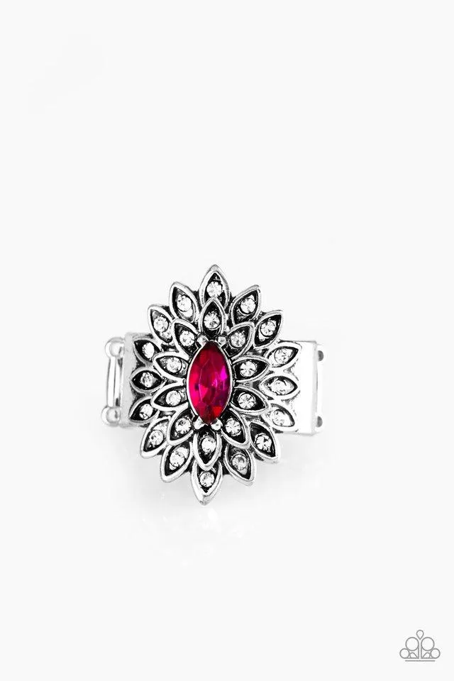 Paparazzi Ring ~ Blooming Fireworks - Pink