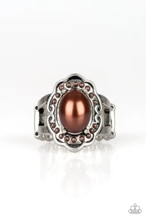 Paparazzi Ring ~ Metro Marina - Brown