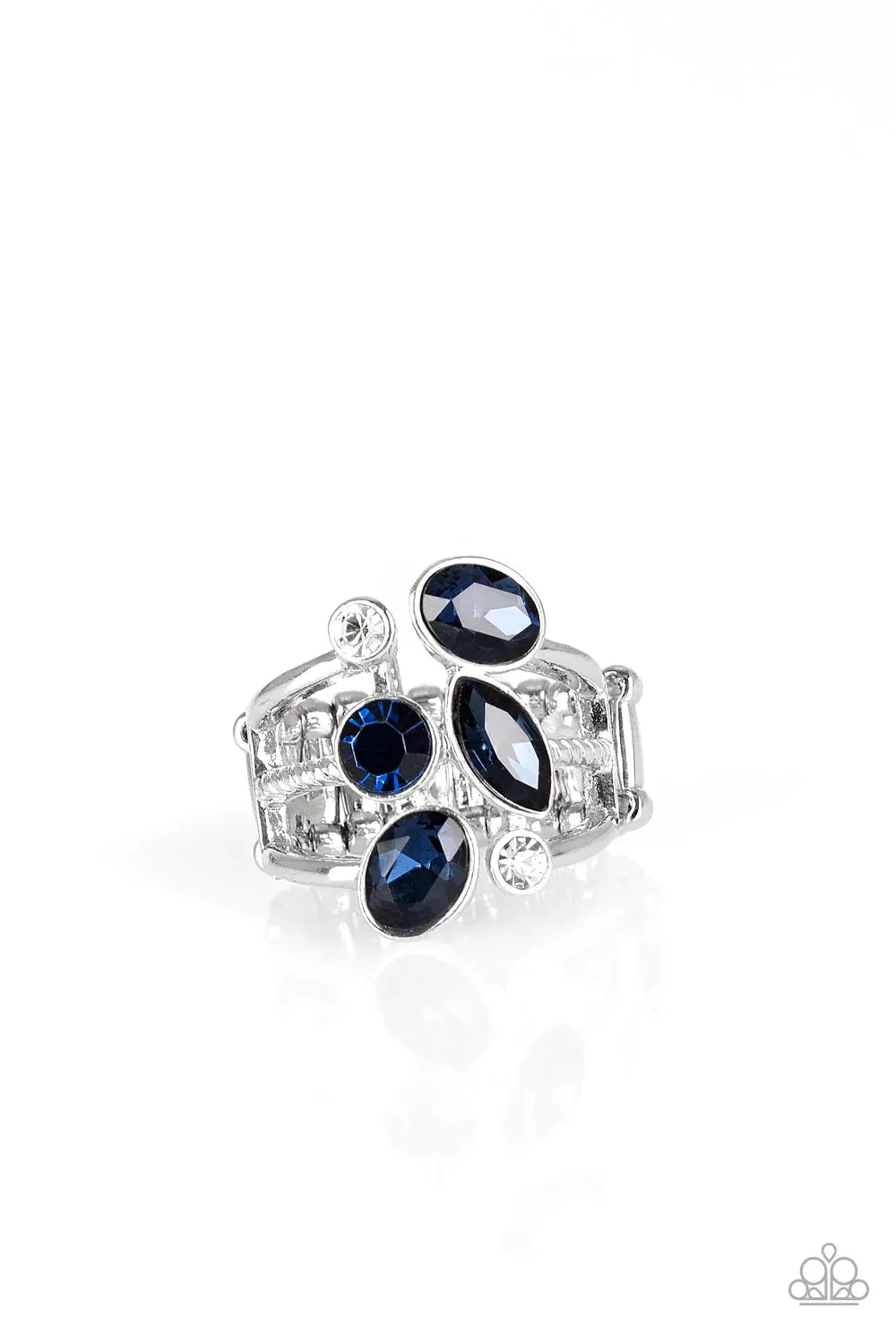 Paparazzi Ring ~ Metro Mingle - Blue