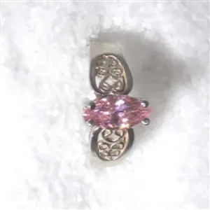 Pink Cubic Zirconia Fashion Ring Size 7