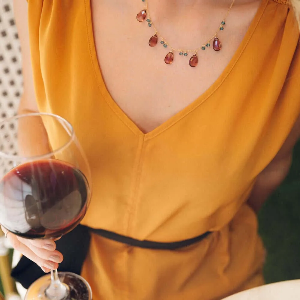 Rhodolite Garnet Sparkler Necklace