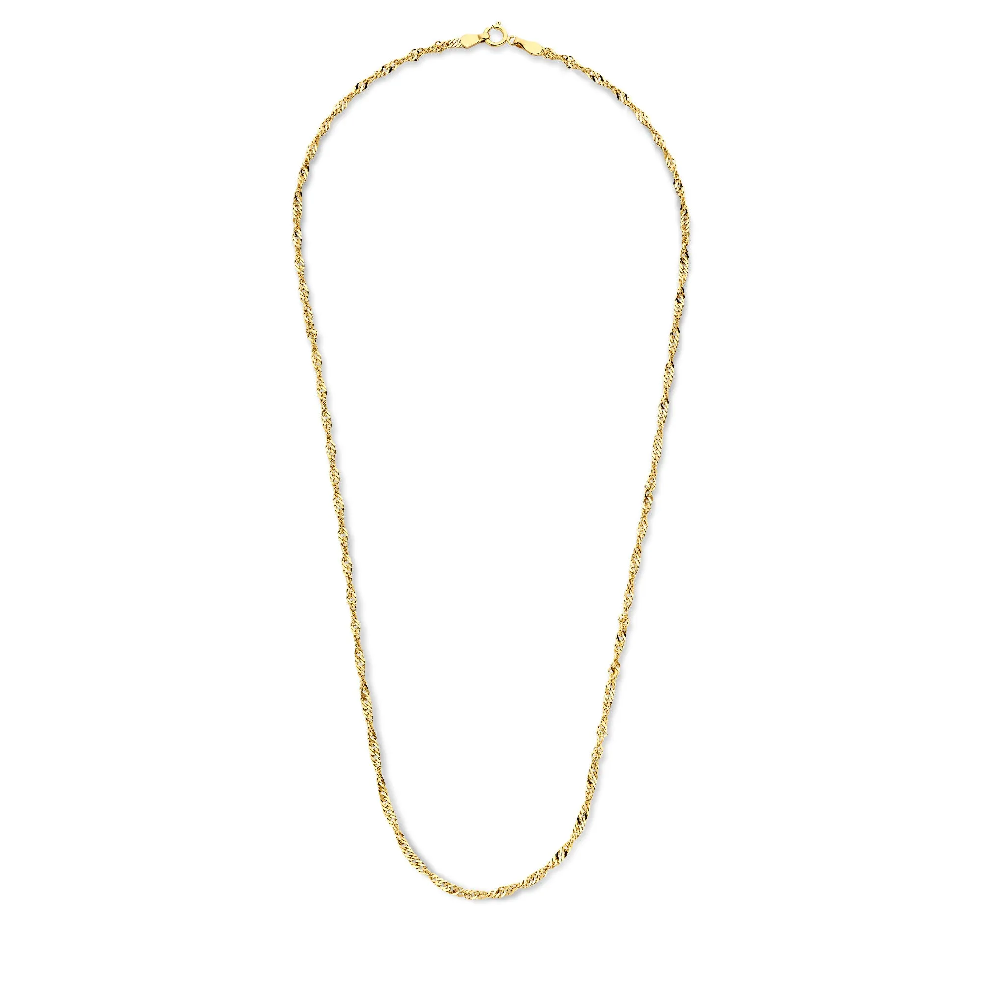 Rivoli Lilou 14 karat gold necklace with twist