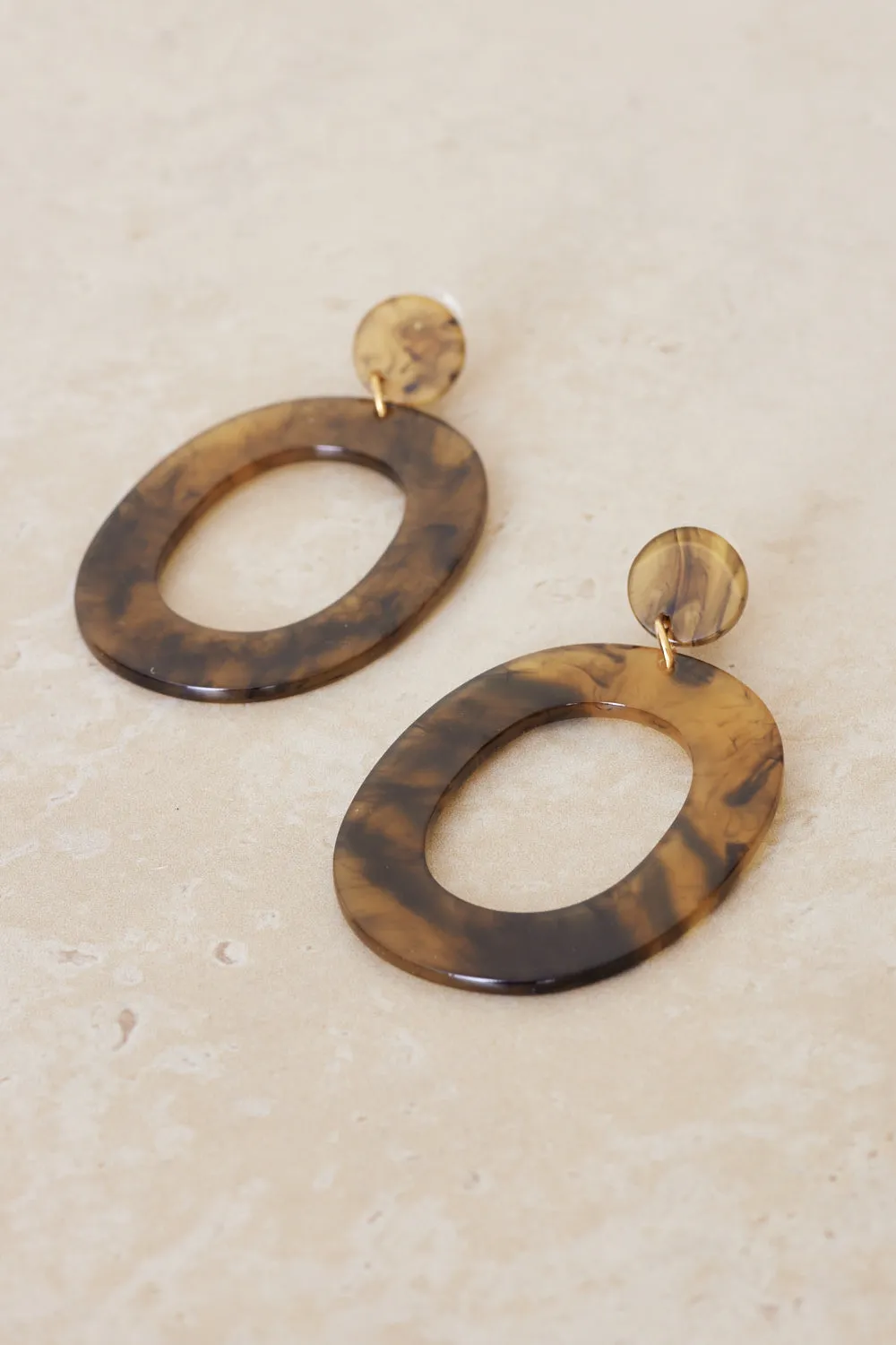 Sahara Earrings - Brown