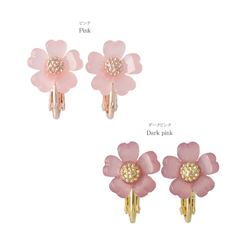 Sakura Embellished Clip Ons