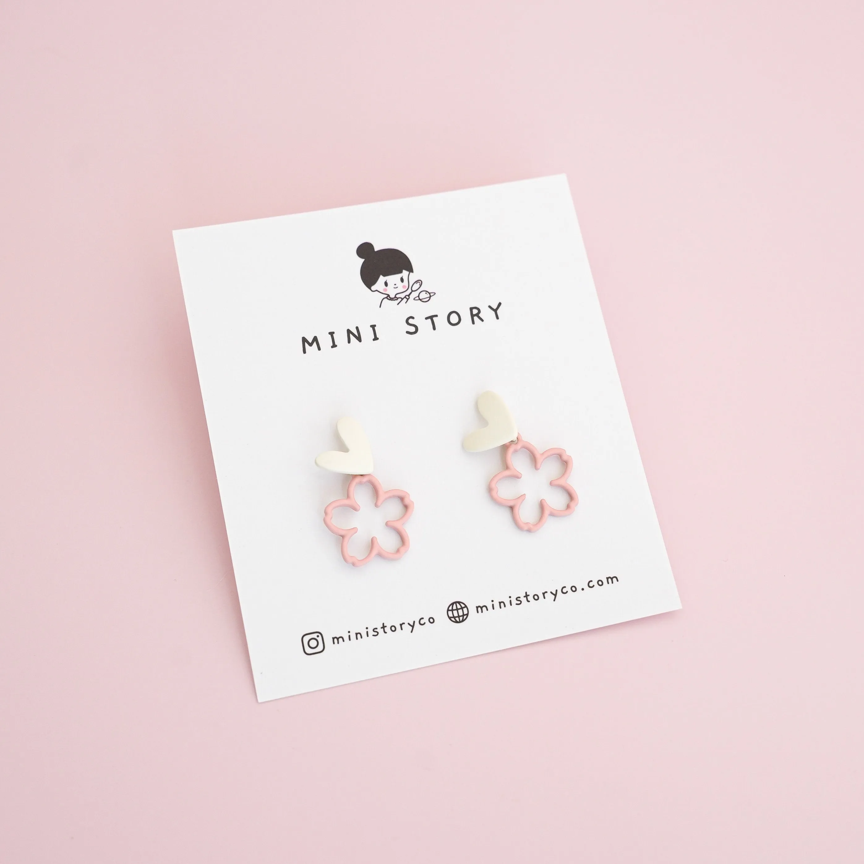 Sakura Flower Drop Earrings