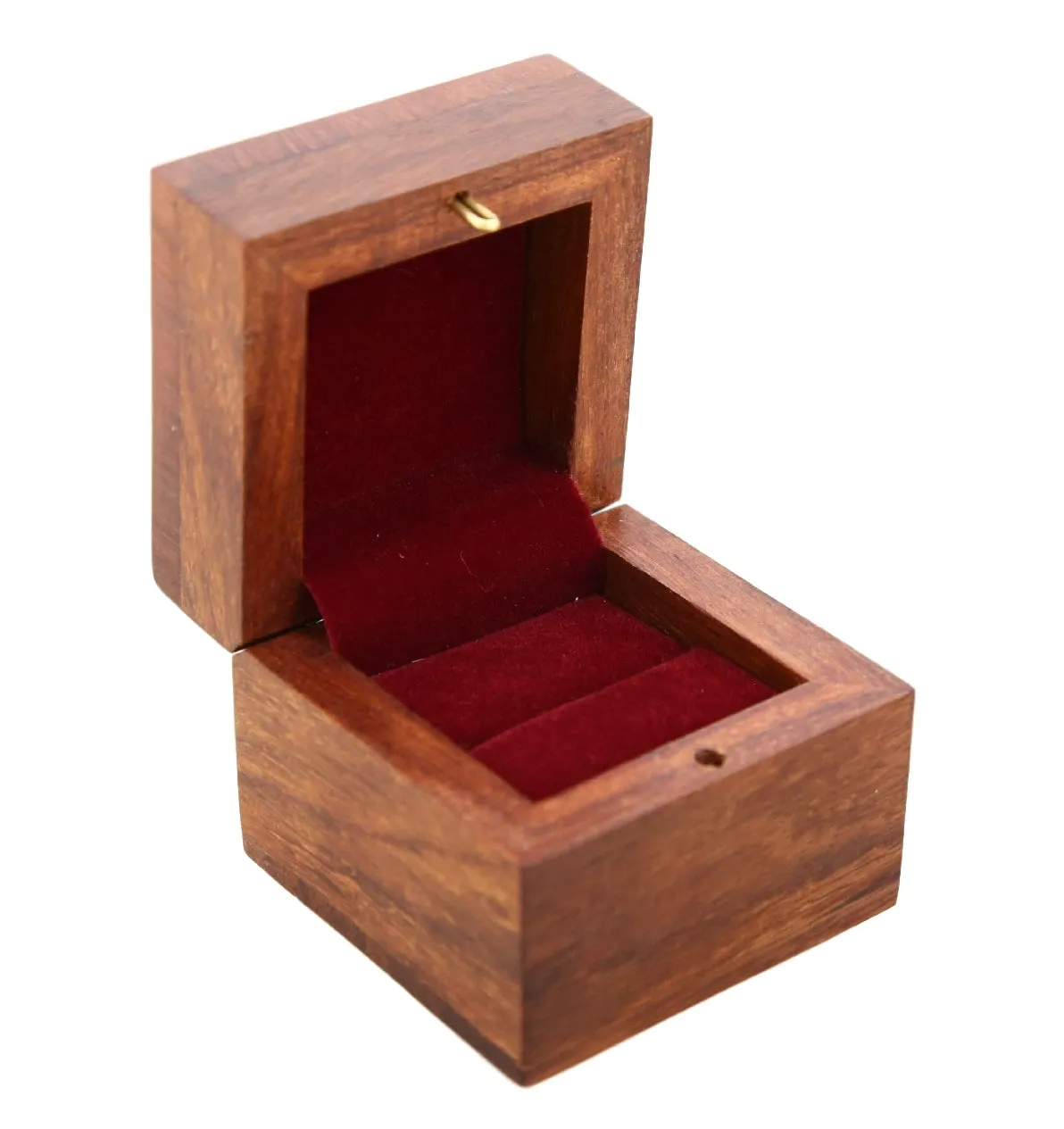 ShalinIndia Wooden Box for Jewelry Handmade Indian - Perfect for Rings,2X2X2 Inch,wc_ring_box_2