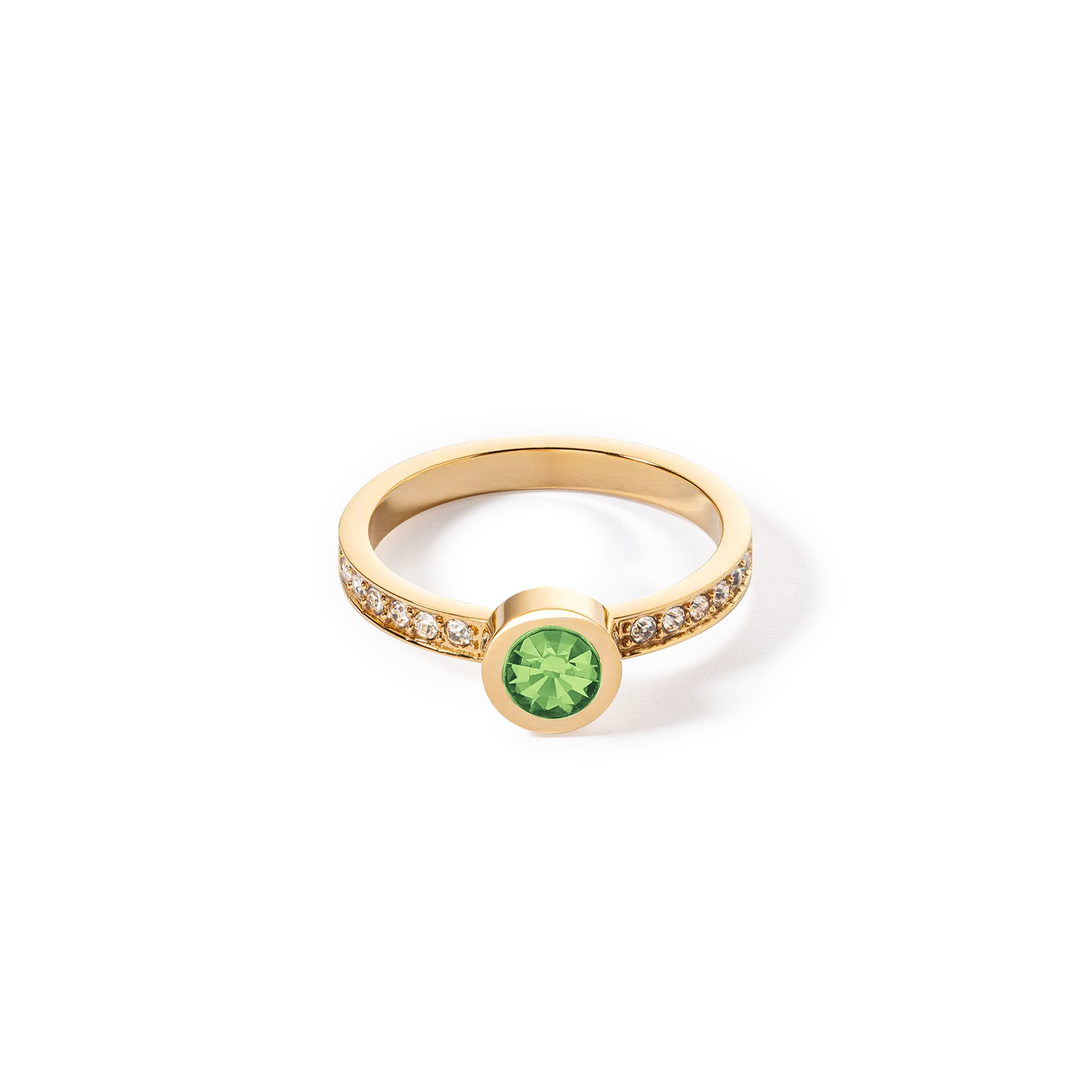 Sparkling Dots ring gold green