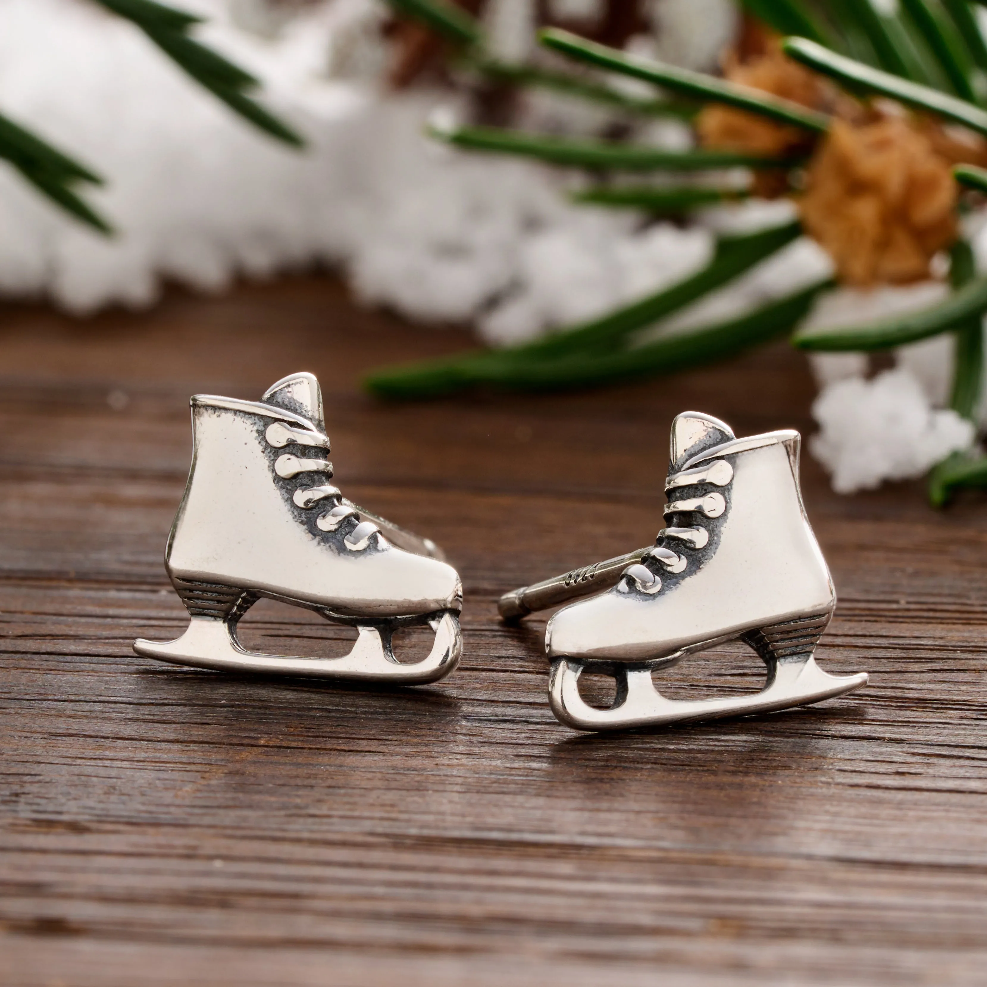 Sterling Silver Ice Skate Studs