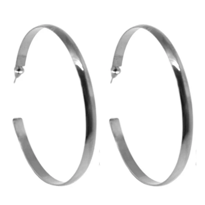 The Comeback Kid Black Hoop Earrings