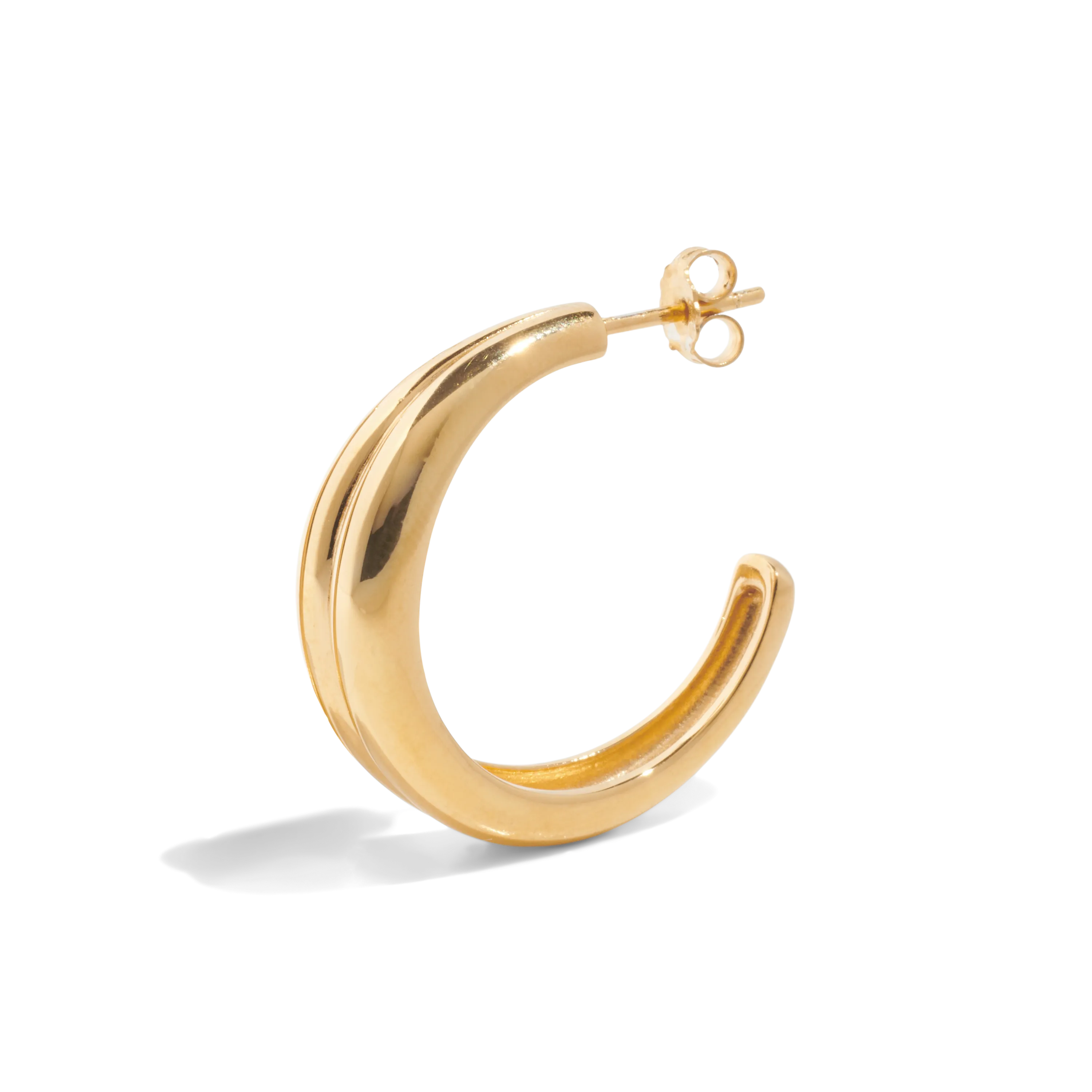 THE HARLOW HOOP L - 18k gold vermeil