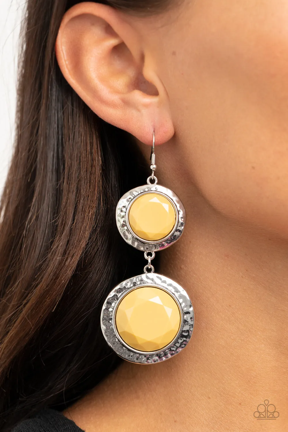 Thrift Shop Stop Yellow-Earrings