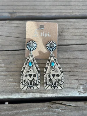 Thunderbird Dangle Earrings