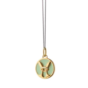 Vermeil Pisces Horoscope Charm Necklace