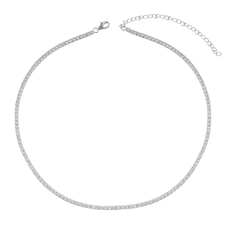 White CZ Tennis Necklace