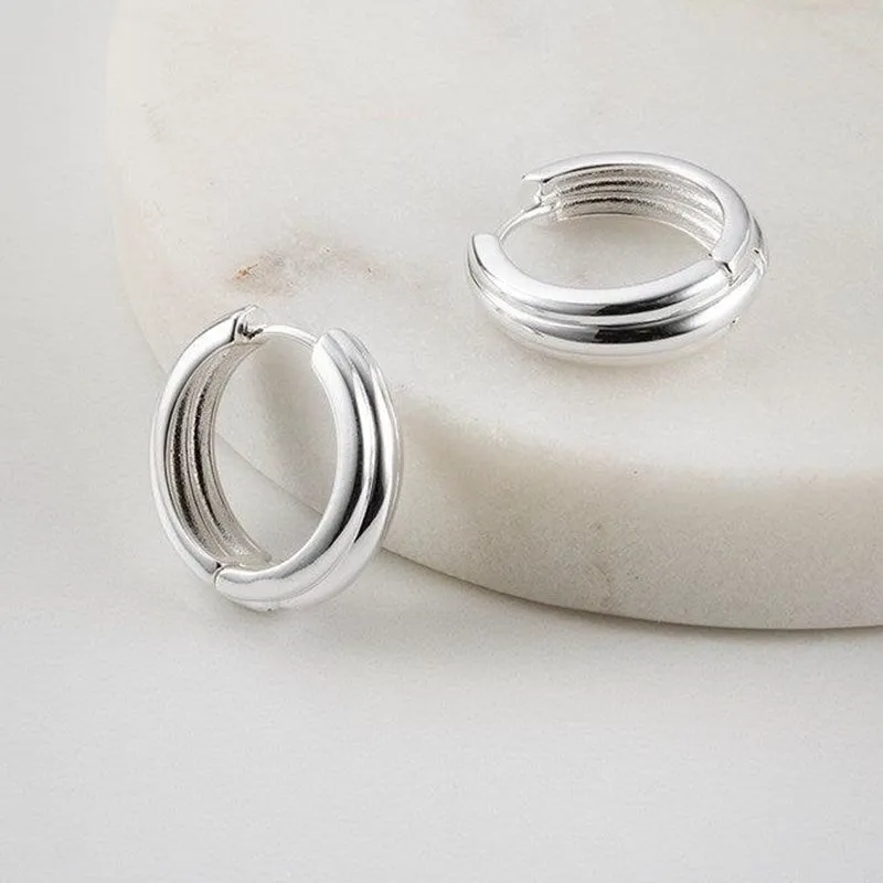 Zafino - Paris Hoop Earring - Silver