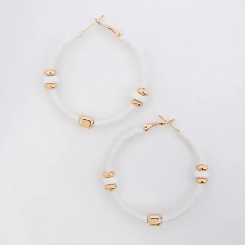 Zephyr Corded Hoop Earrings